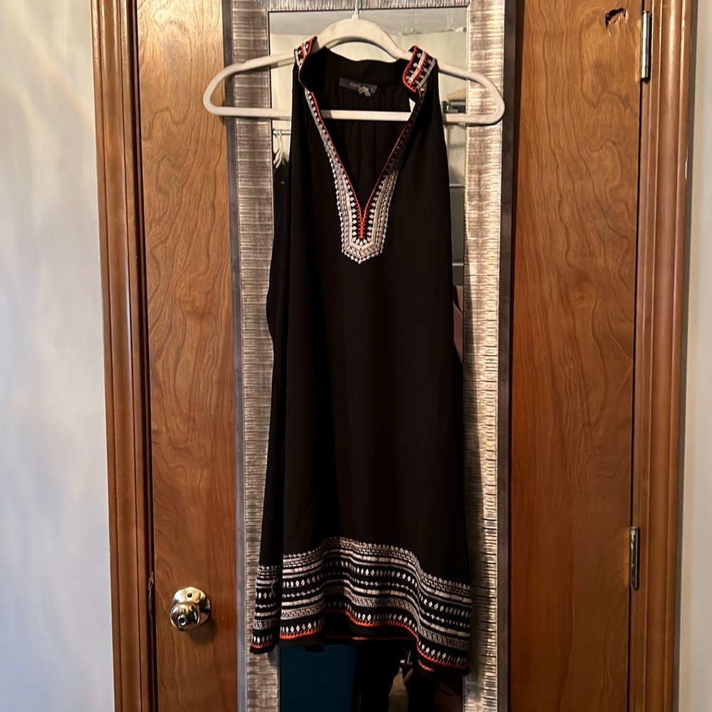 THML sleeveless black dress